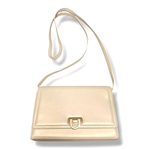 Frenchy of California Shoulder Bag. Pearl and Gold